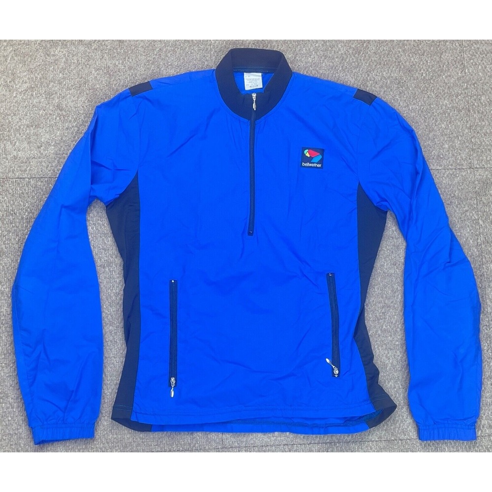 Bellwether‎ Vintage Unisex 1/4 Zip Long Sleeve Cycling  Jacket Size Medium
